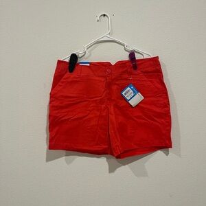 Columbia Red Bermuda Shorts Casual Summer Style